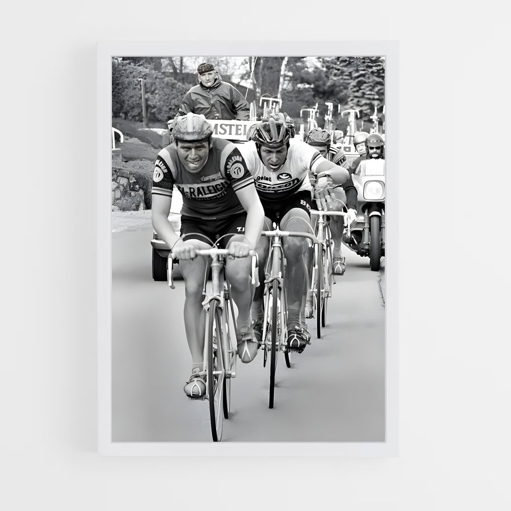Poster La Route des Cyclistes – affiche Cyclisme (vue 3)